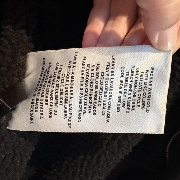 Levi's Jacket Mens Large Black Sherpa Lined Corduroy Hooded Trucker Winter Coat - Picture 14 of 16